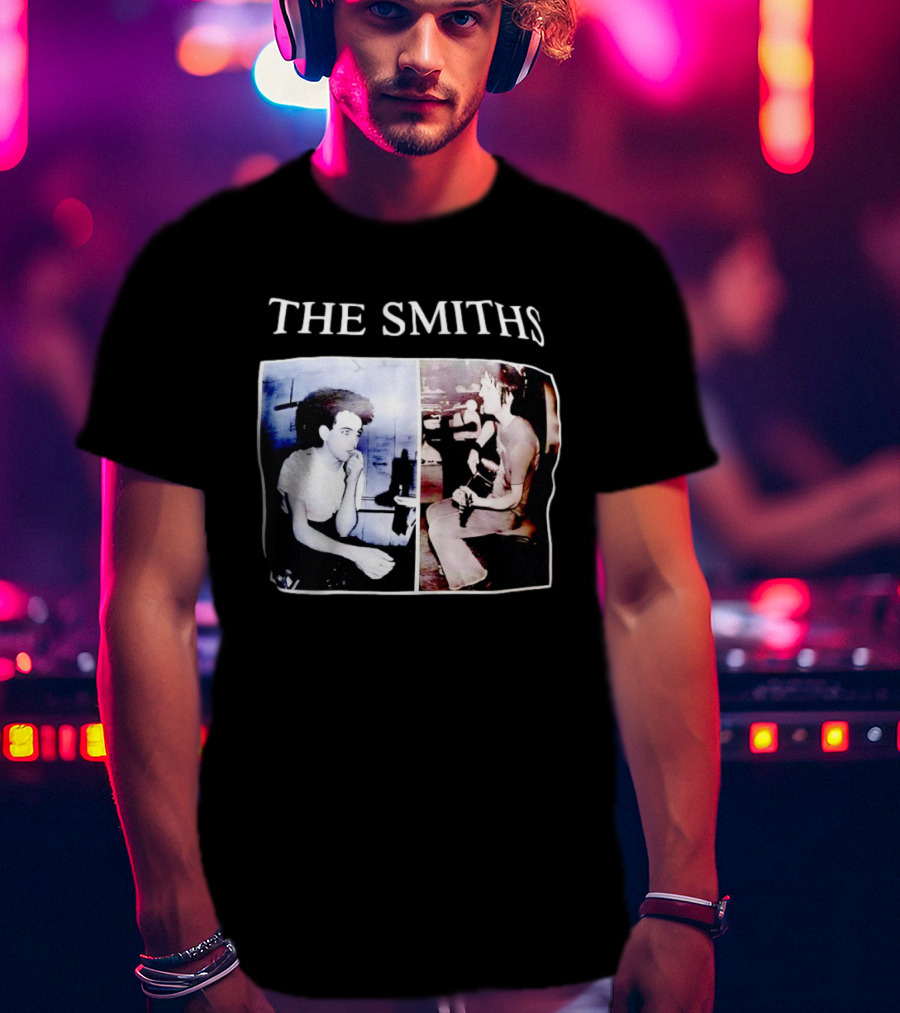 The Smiths Morrissey Johnny Marr Vintage Album Photo T-Shirt
