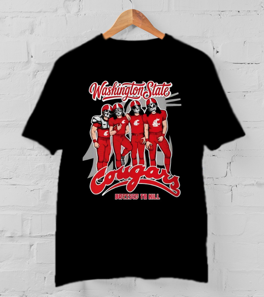 Washington State Cougars Dressed To Kill Football Team T-Shirt