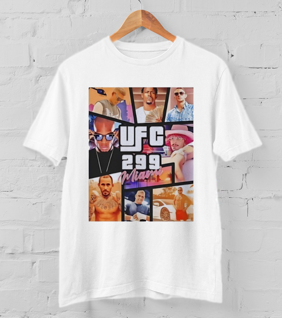 UFC 299 Miami Grand Theft Auto T-Shirt