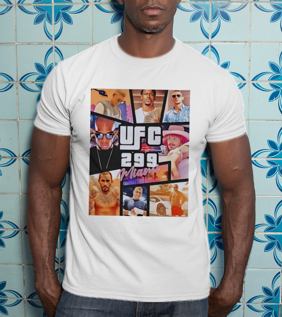 UFC 299 Miami Grand Theft Auto T-Shirt