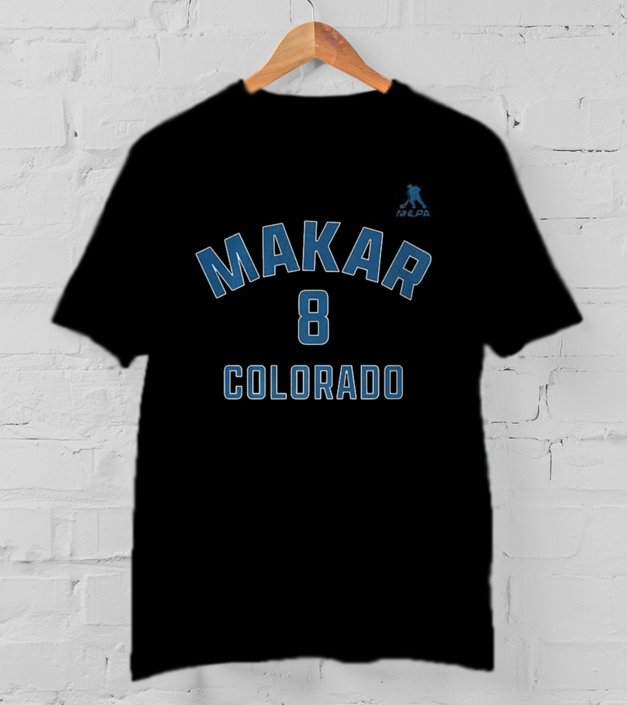 Cale Makar 8 Colorado Avalanche Hockey T-Shirt