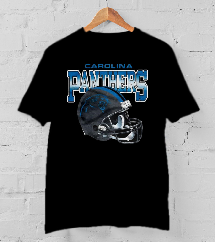 Carolina Panthers Gradient Helmet Football Lover T-Shirt