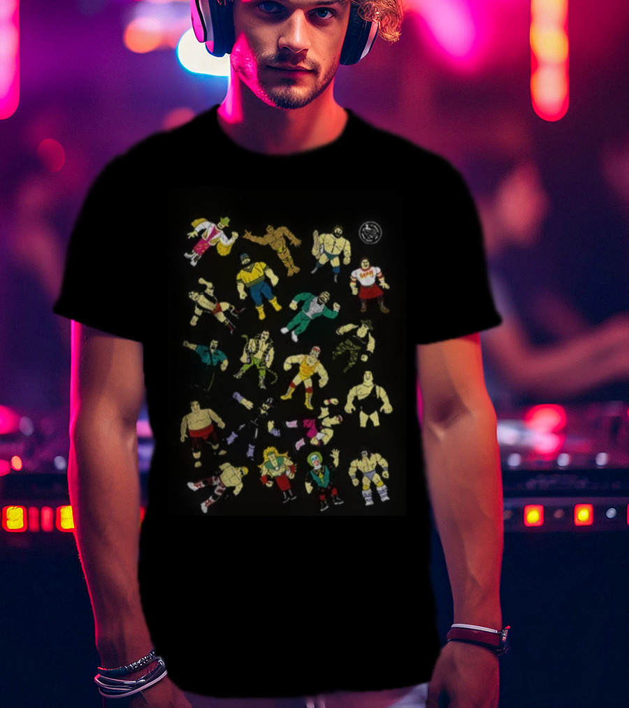 WWF Legends Hasbro Action Figures Vintage Collection T-Shirt