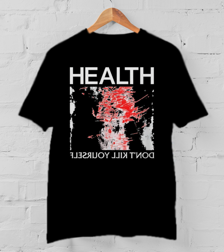HEALTH Don't Kill Yourself Red Brush Strokes T-Shirt