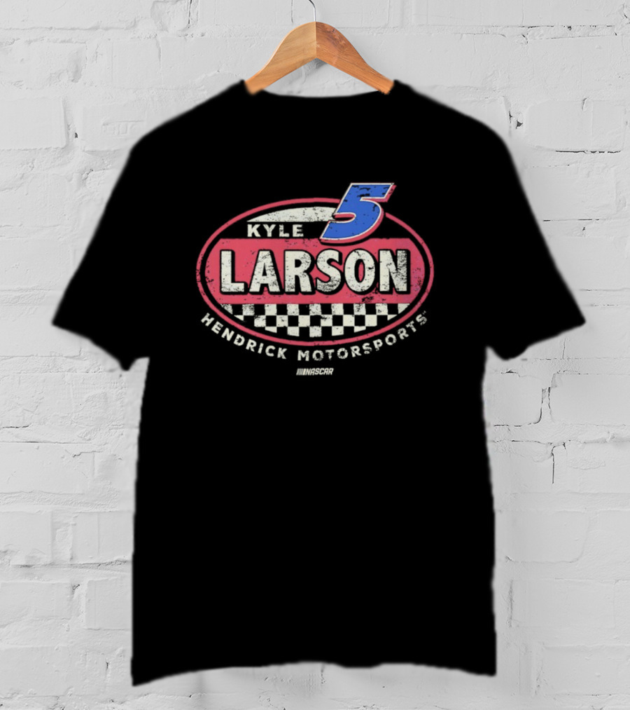Kyle Larson 5 Hendrick Motorsports Vintage Racing Checkerboard T-Shirt