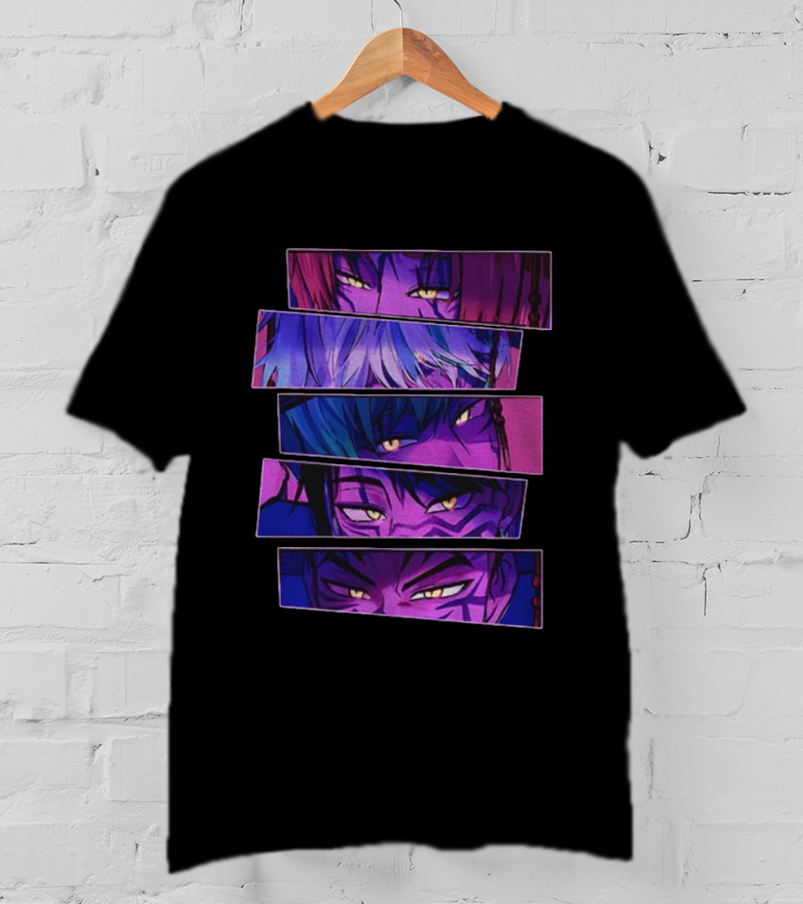 Saja Boys Kpop Demon Eye Artwork Inspired Movie Aesthetic Purple Mood T-Shirt