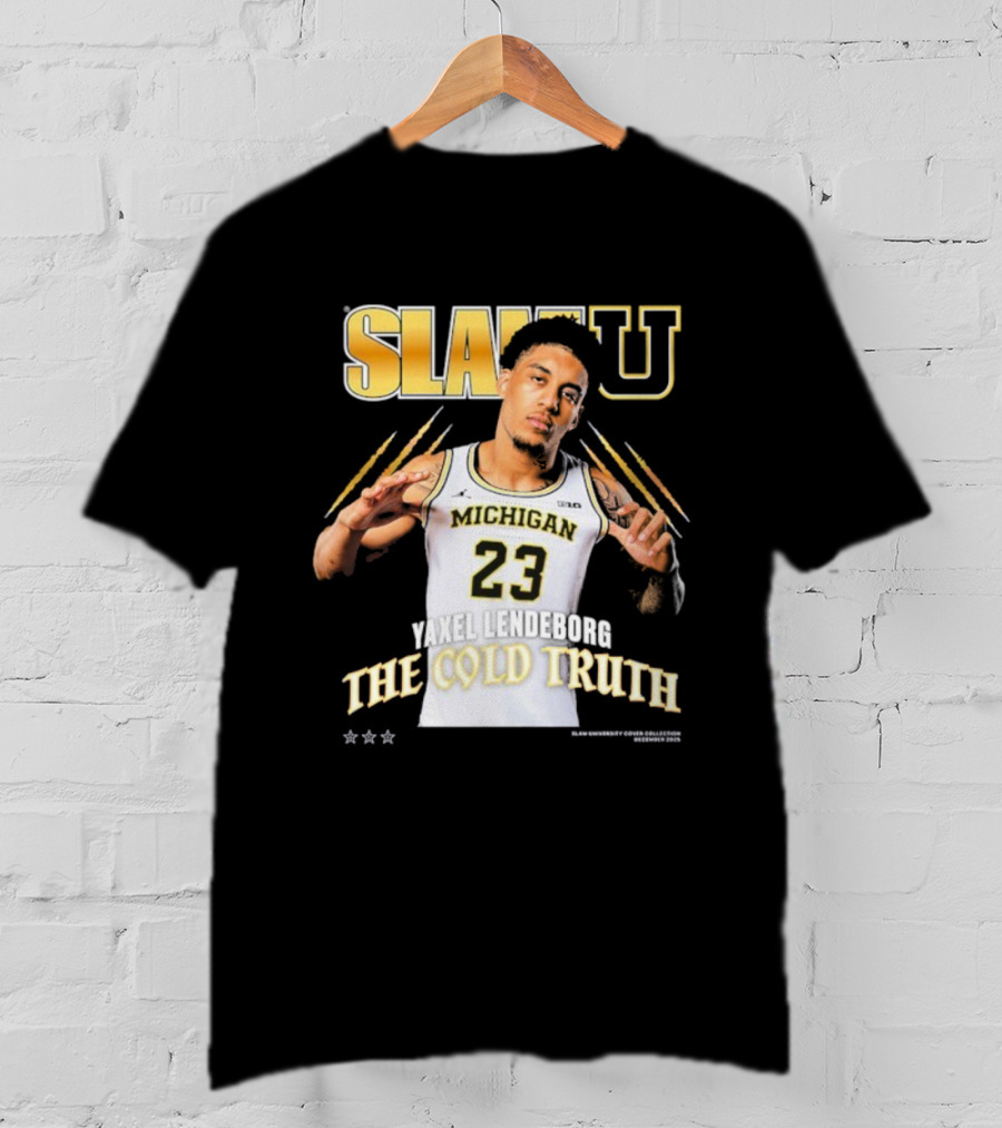 SlamU Yaxel Lendeborg Michigan 23 The Cold Truth T-Shirt