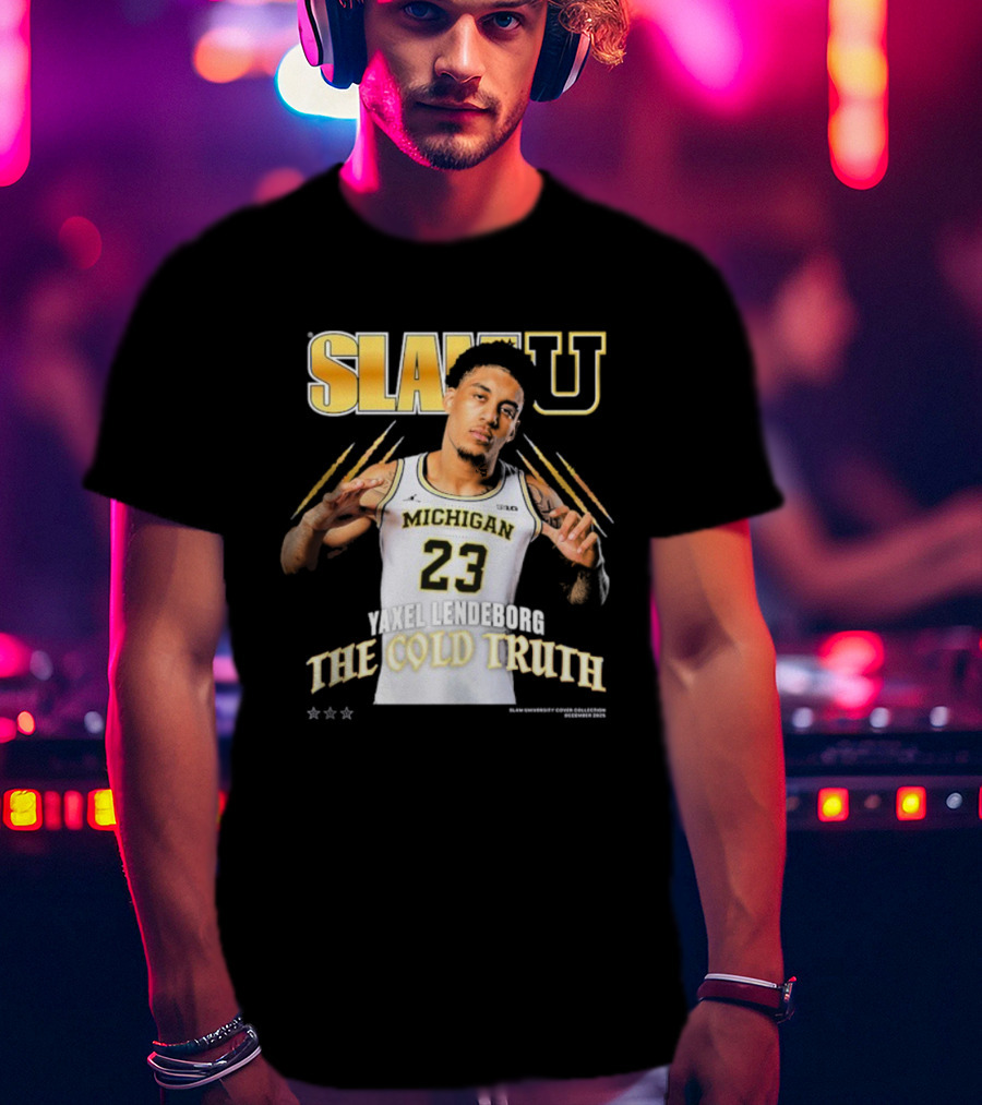 SlamU Yaxel Lendeborg Michigan 23 The Cold Truth T-Shirt