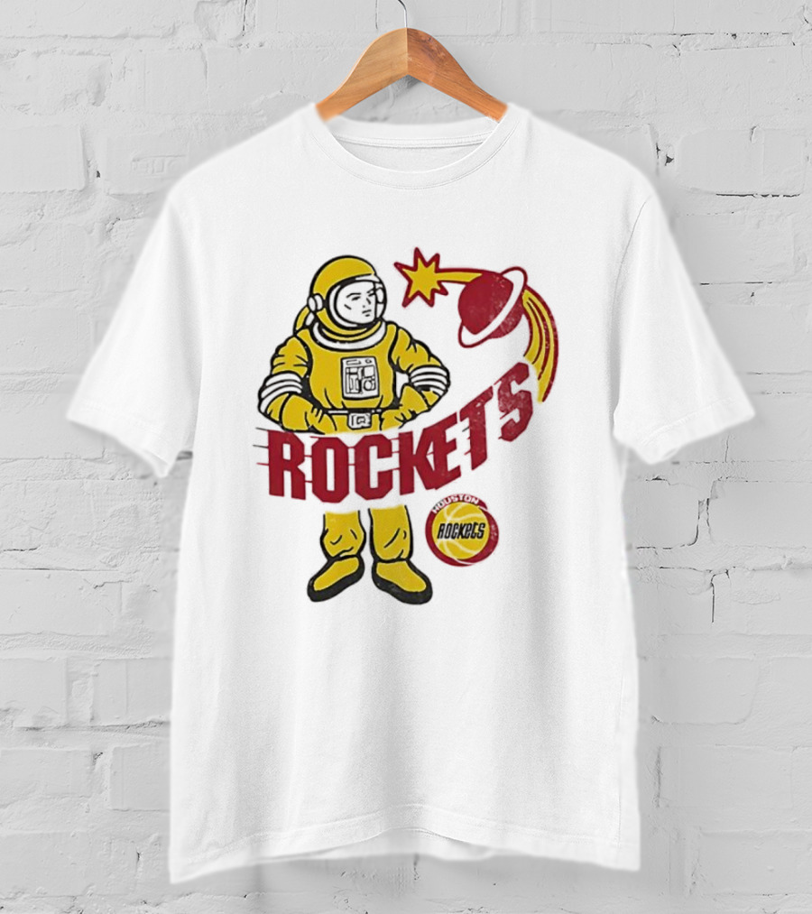 Houston Rockets Astronaut Iconic Space T-Shirt
