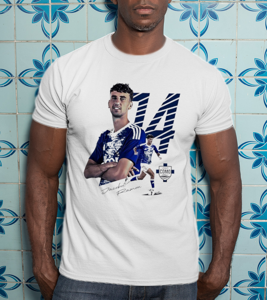 Jacobo Ramon 14 Como 1907 Players Collection Signature T-Shirt