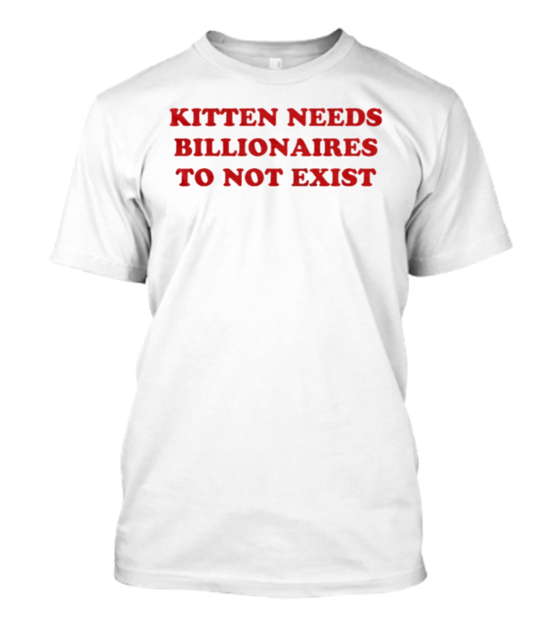 Kittens Wish Billionaires Did Not Exist T-Shirt