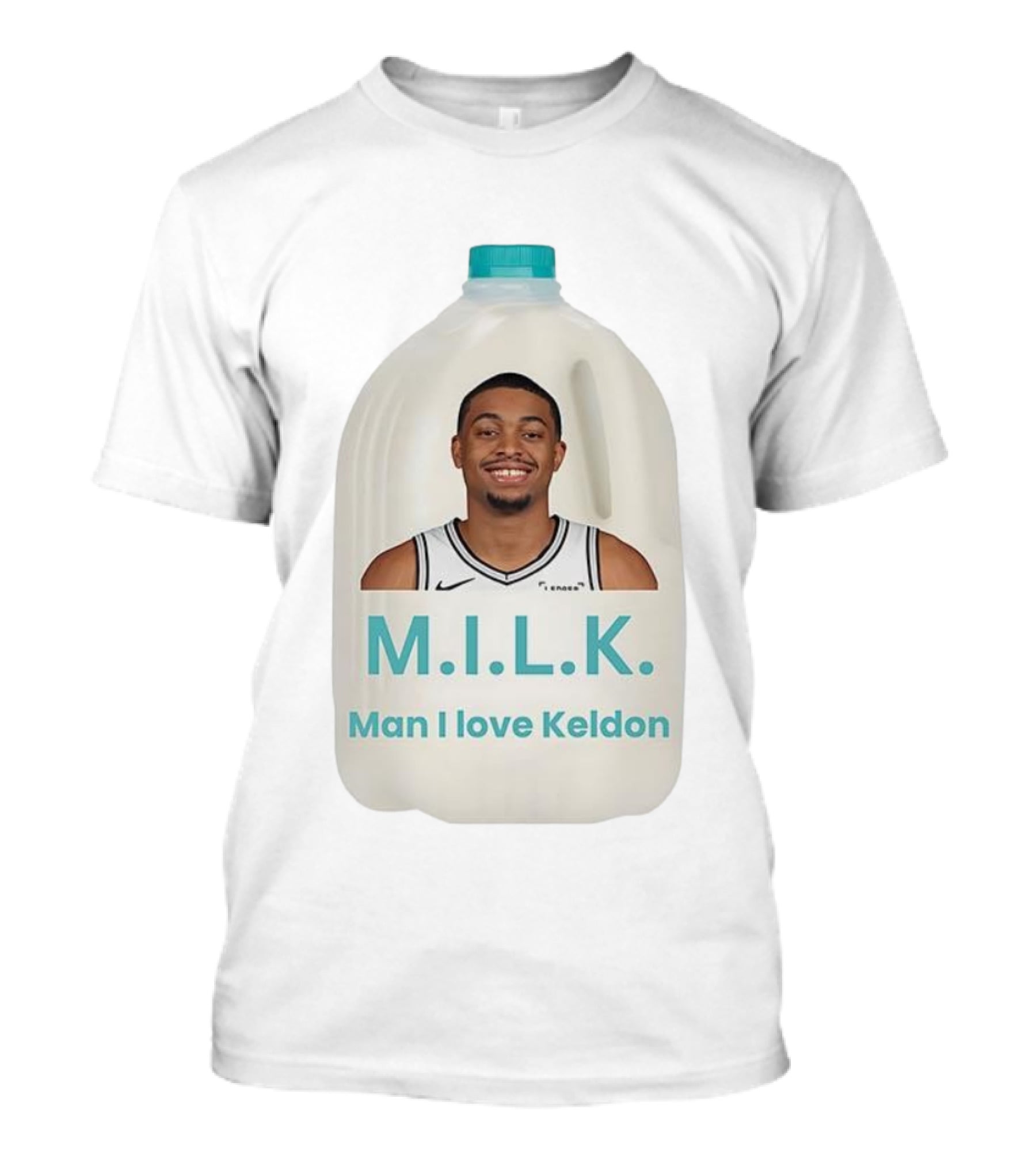 M.I.L.K. Man I Love Keldon Basketball Fan Merchandise T-Shirt