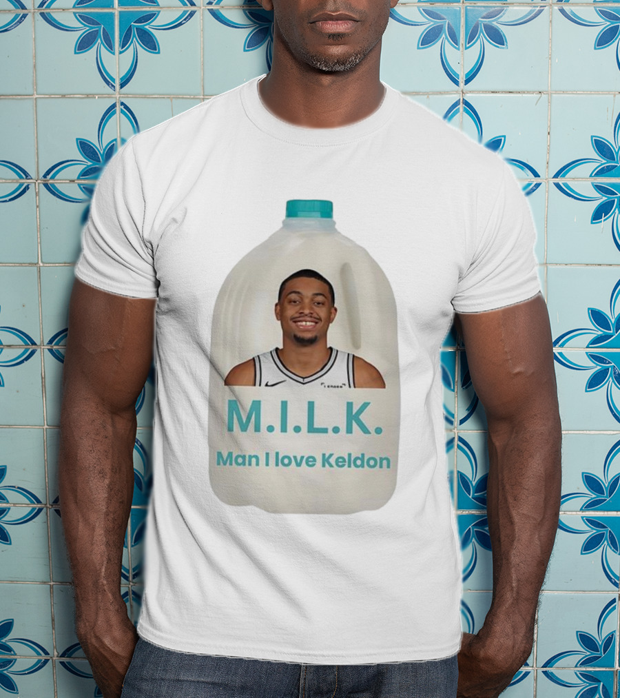 M.I.L.K. Man I Love Keldon Basketball Fan Merchandise T-Shirt