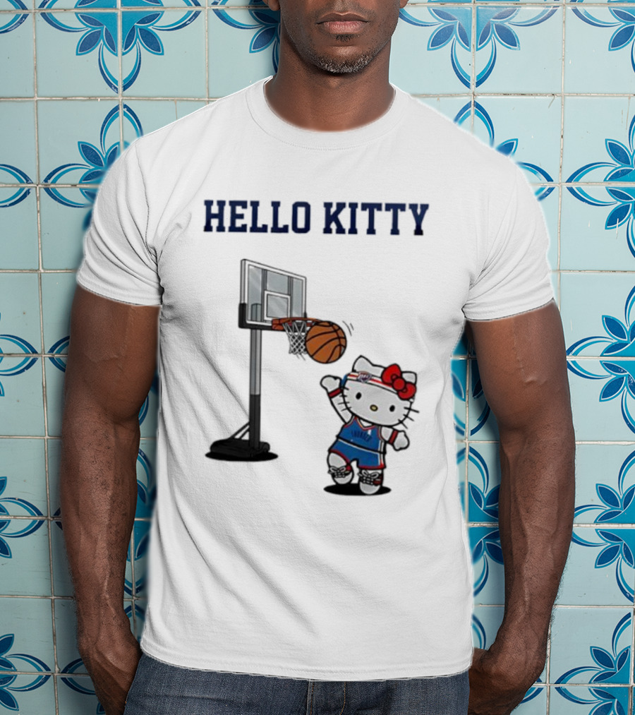 Hello Kitty Oklahoma City Thunder Basketball Collaboration Holiday Fan Favorite T-Shirt