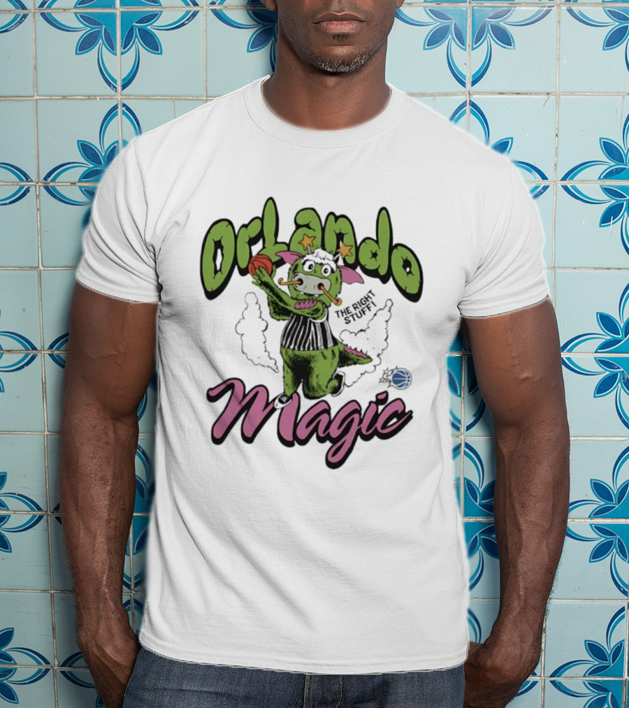 Orlando Magic The Right Stuff Mascot Basketball Creature T-Shirt