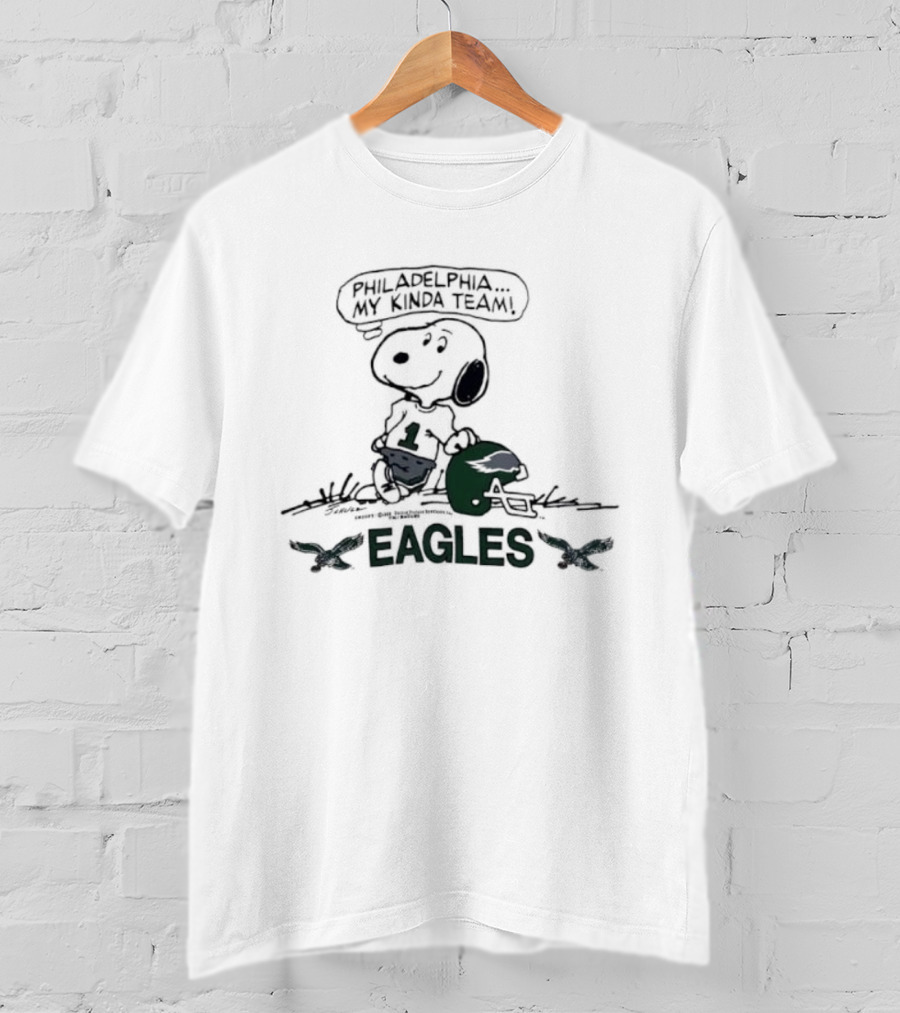 Philadelphia Eagles Snoopy Cool My Kinda Team T-Shirt