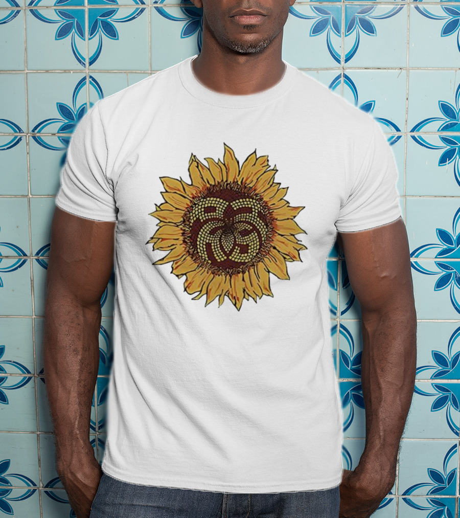 Sunflower Mosaic Pattern Aron Ralston T-Shirt