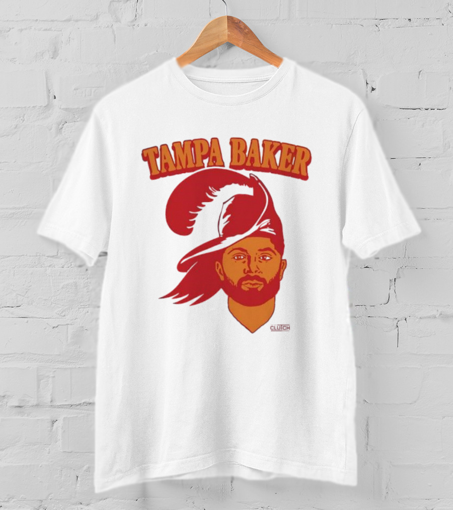 Tampa Baker Football Icon Illustration Buccaneers T-Shirt