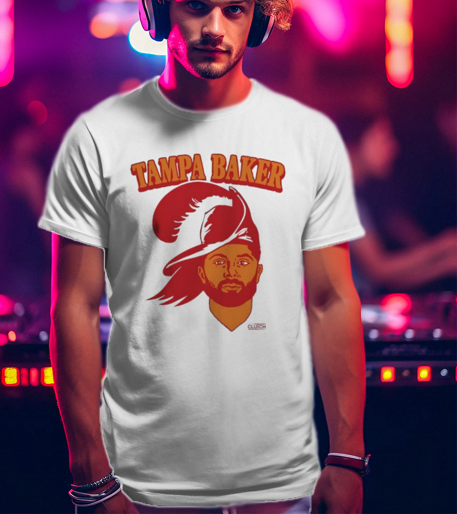 Tampa Baker Football Icon Illustration Buccaneers T-Shirt