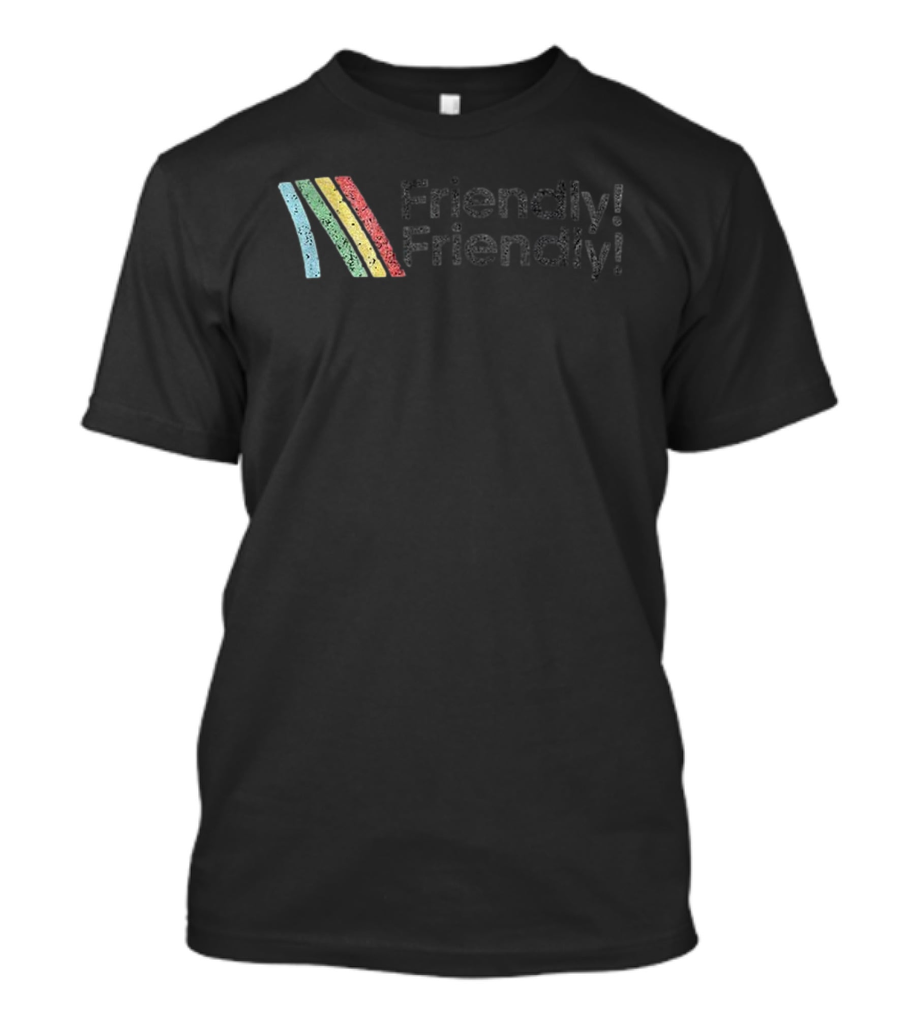 Arc Raiders Fanart Friendly Friendly Rainbow Stripes T-Shirt