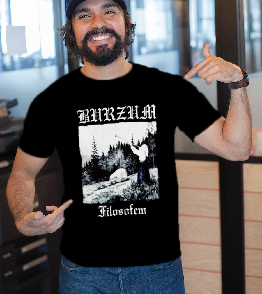 Burzum Filosofem Album Nordic Forest Scene T-Shirt