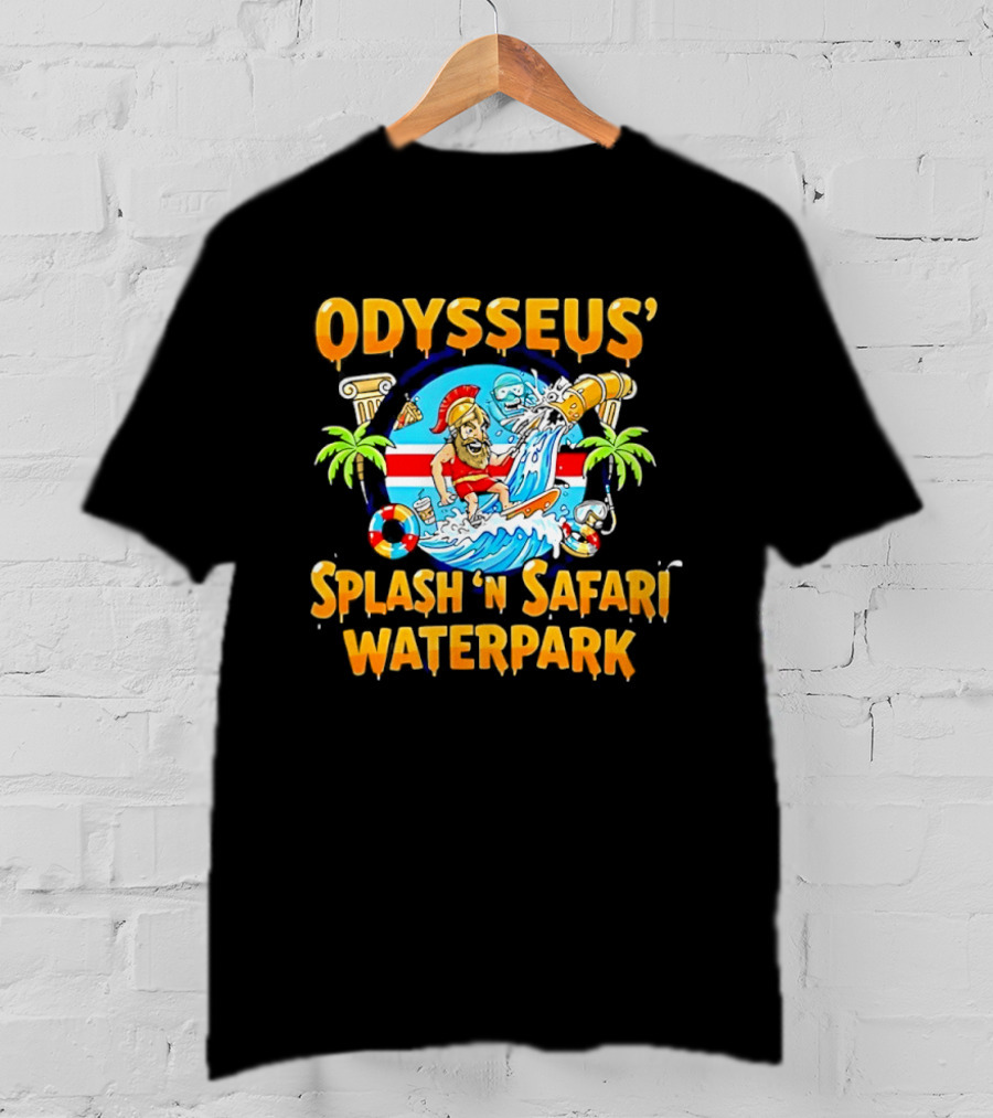 Odysseus Splash 'N Safari Waterpark Surfing Adventure Souvenir T-Shirt