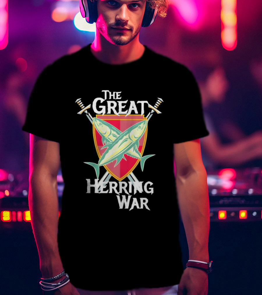 The Great Herring War Golden Girls Tribute Fishes Sword Shield T-Shirt