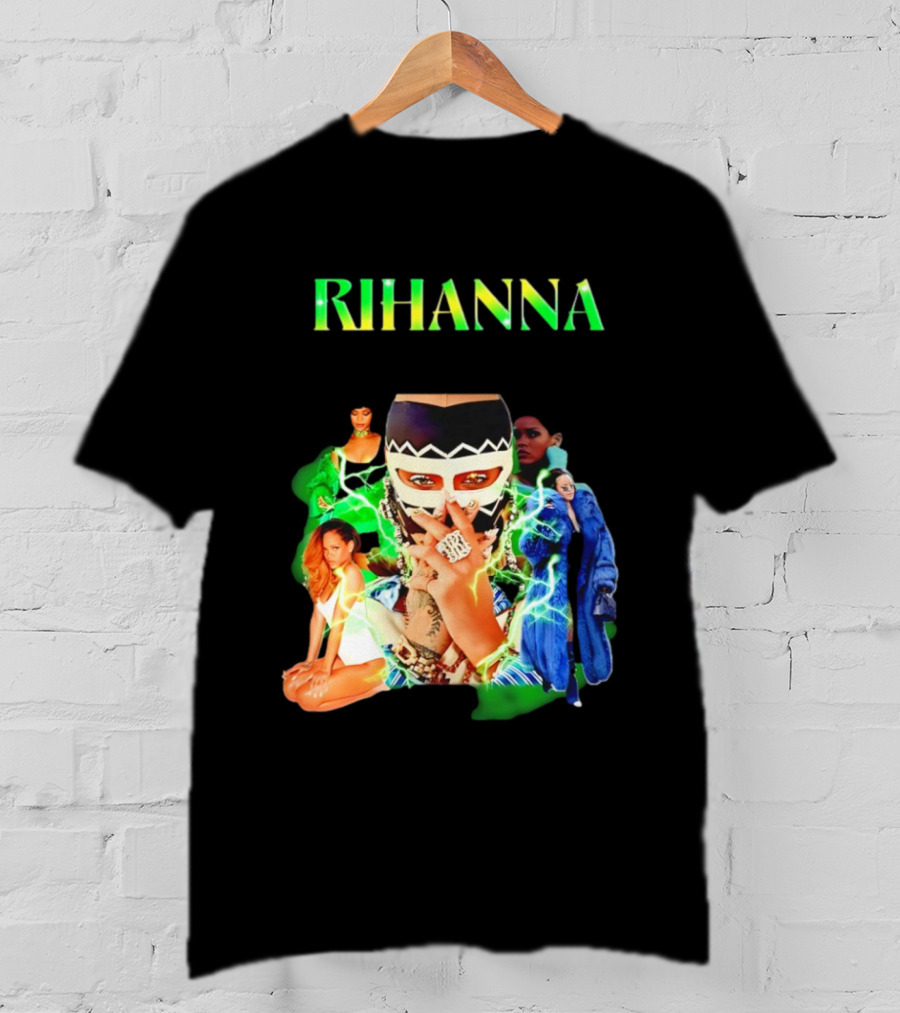 Rihanna Fashion Icon Collage Bold T-Shirt