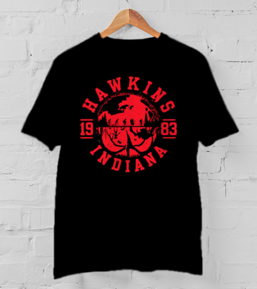 Hawkins Indiana 1983 Vintage Monster T-Shirt