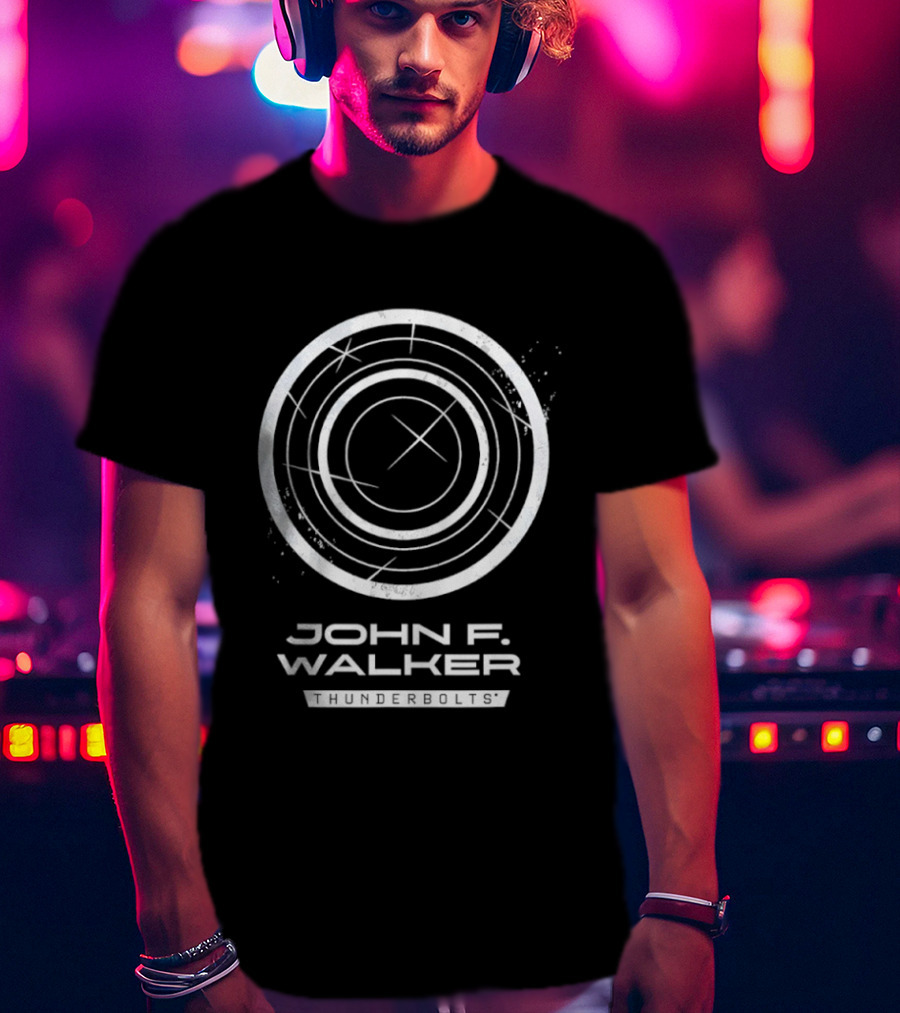 John F Walker Thunderbolts Shield T-Shirt