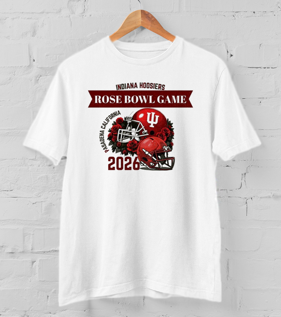 Indiana Hoosiers Rose Bowl Game 2026 Helmet Pasadena California T-Shirt
