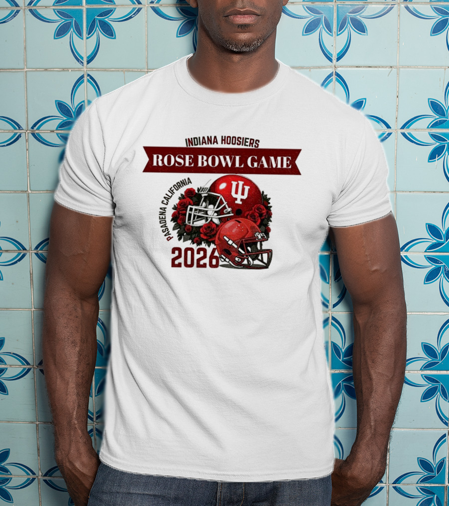Indiana Hoosiers Rose Bowl Game 2026 Helmet Pasadena California T-Shirt