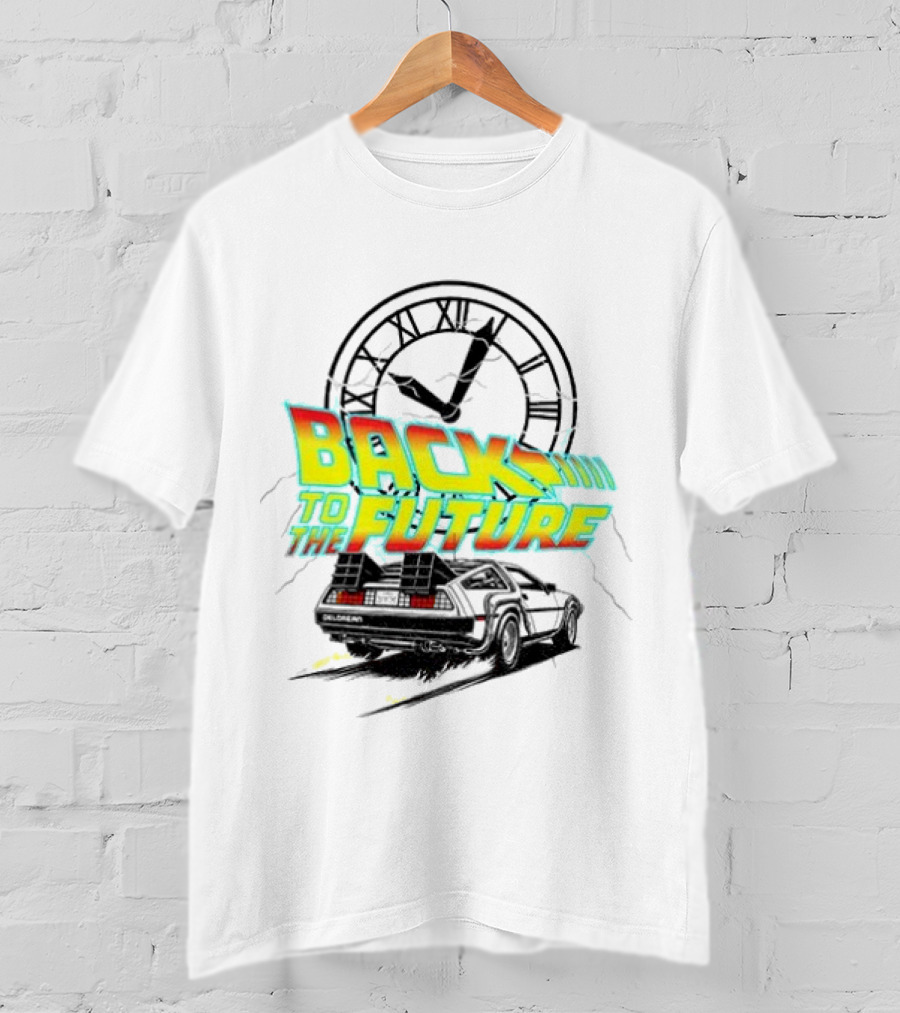 Back To The Future DMC DeLorean Official Vintage Movie T-Shirt