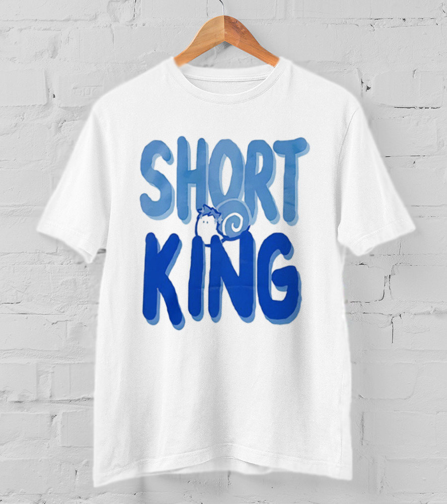 Short King Cartoon Fun Quirky T-Shirt