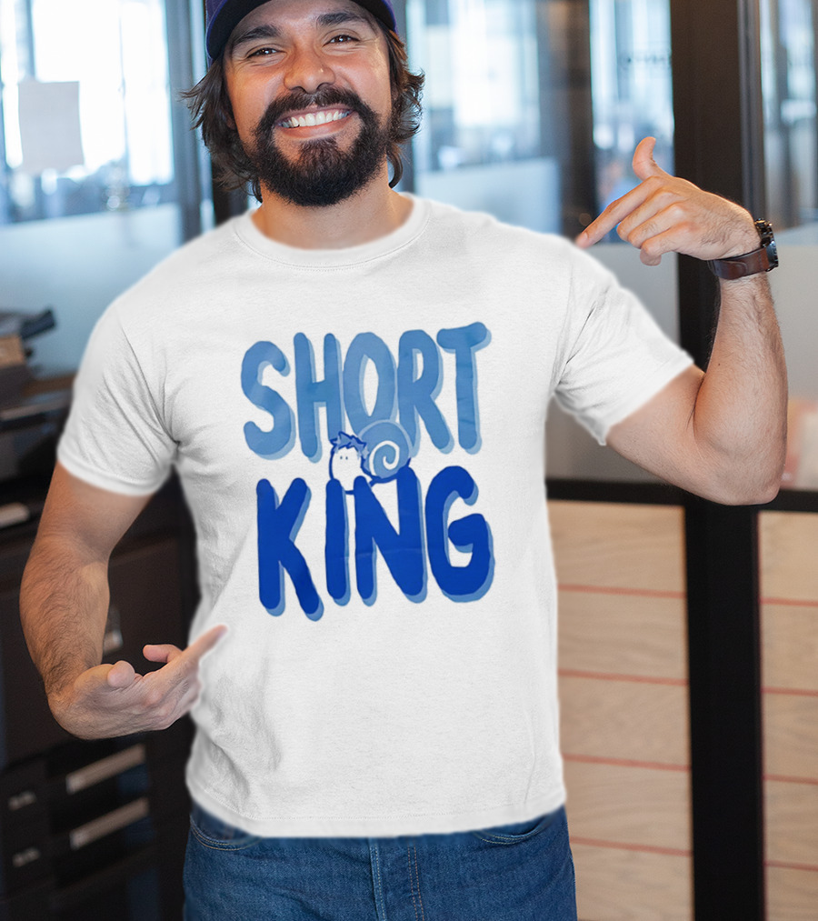 Short King Cartoon Fun Quirky T-Shirt