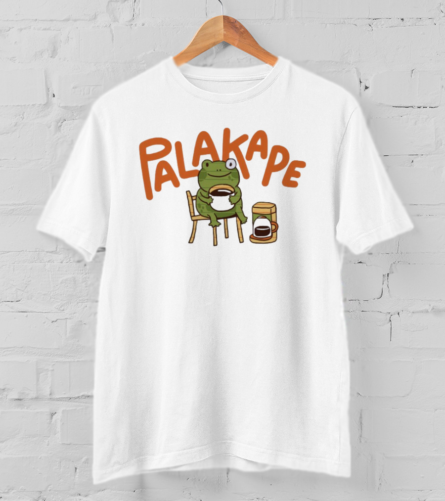 Palakape Frog With Coffee T-Shirt