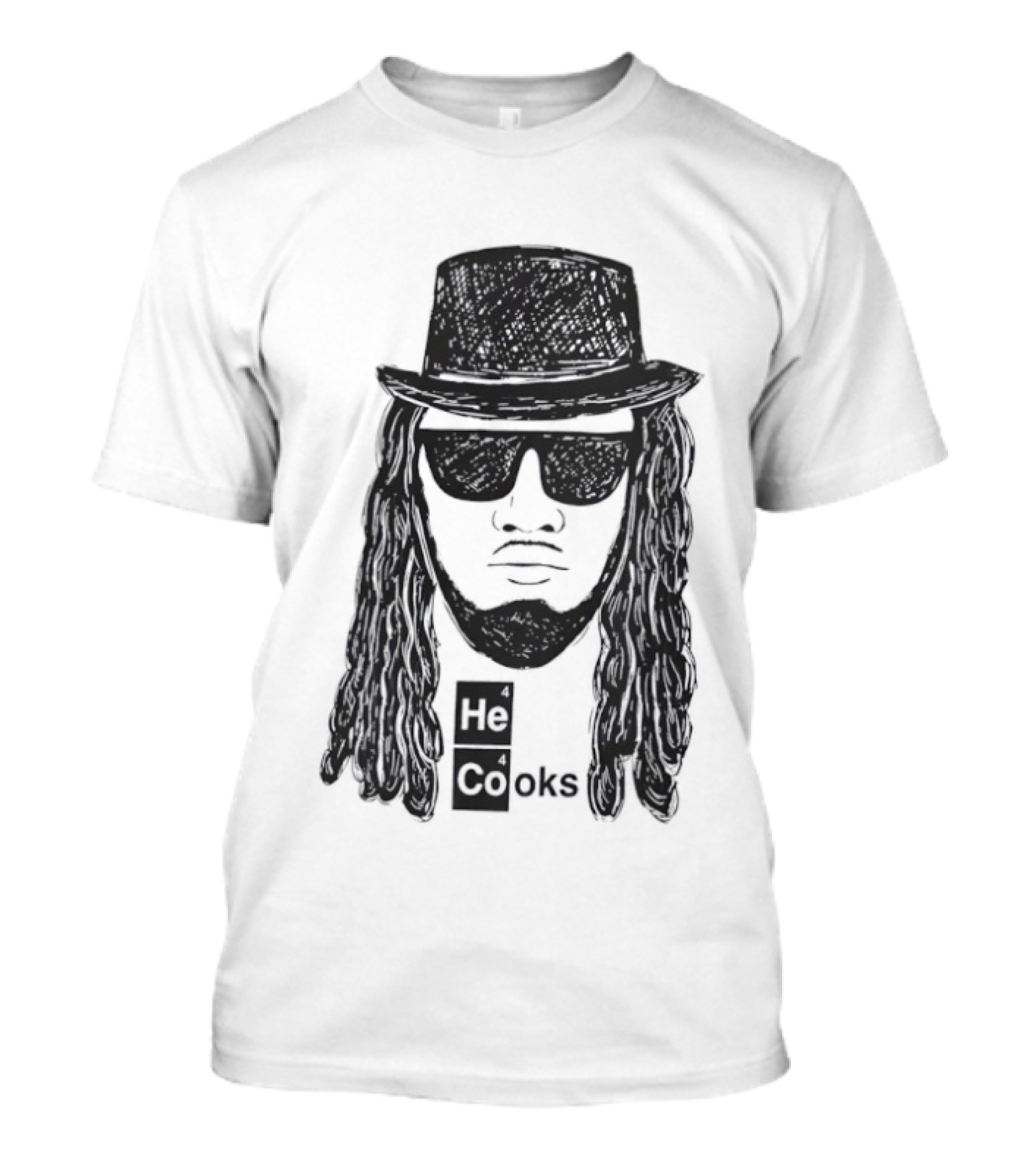 Buffalo Bills He Cooks Bigface T-Shirt