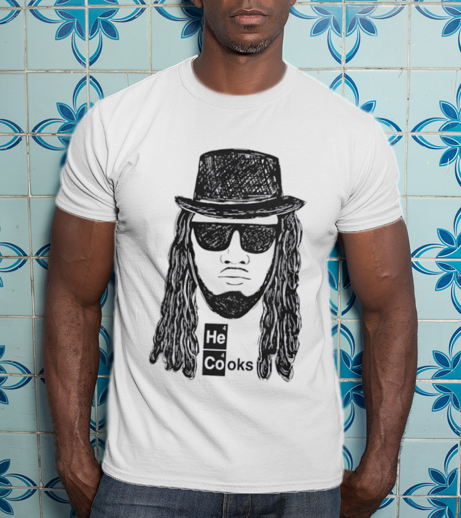 Buffalo Bills He Cooks Bigface T-Shirt