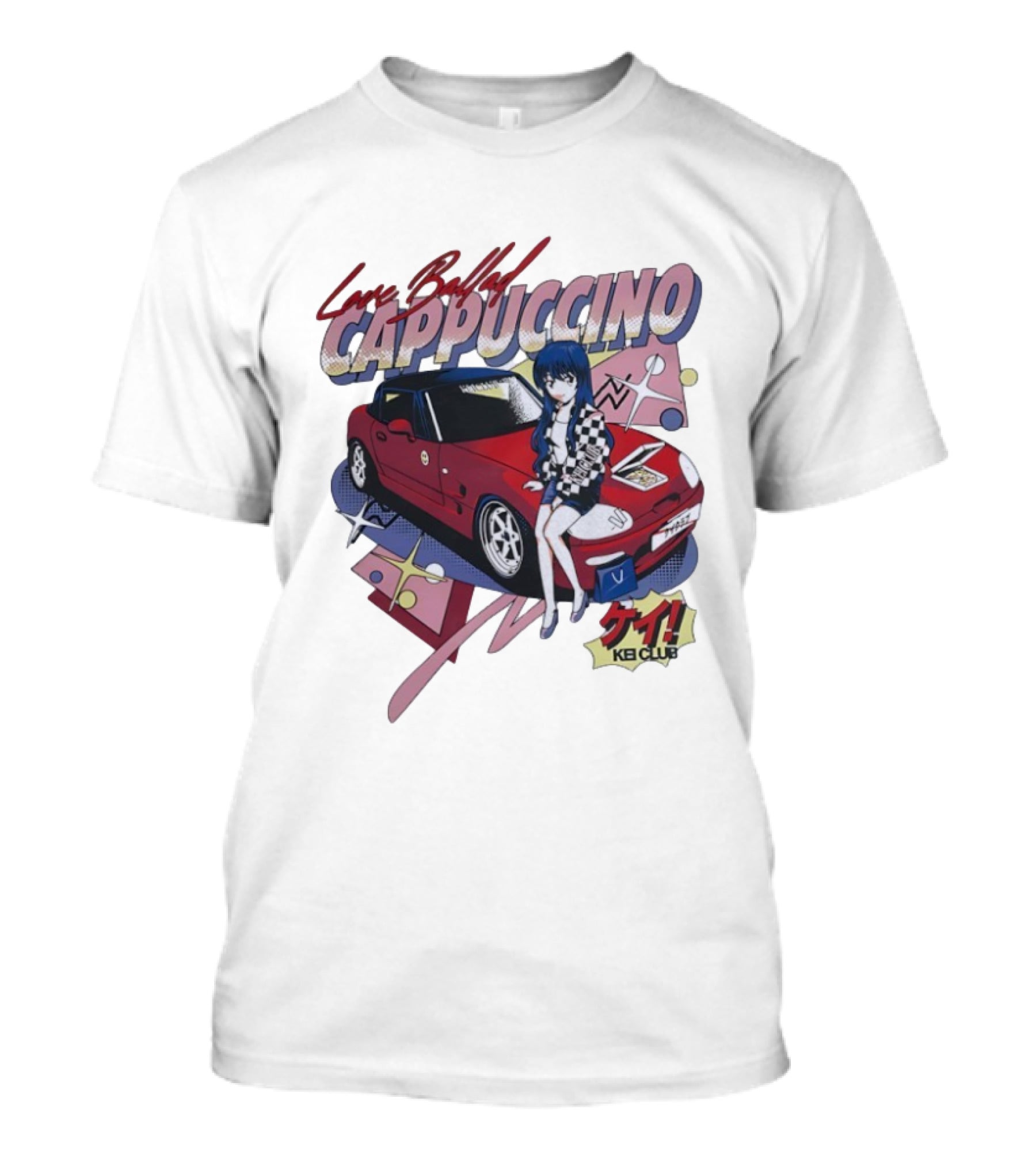 Love Ballad Cappuccino Kei Car Anime KB Club Retro Aesthetic T-Shirt