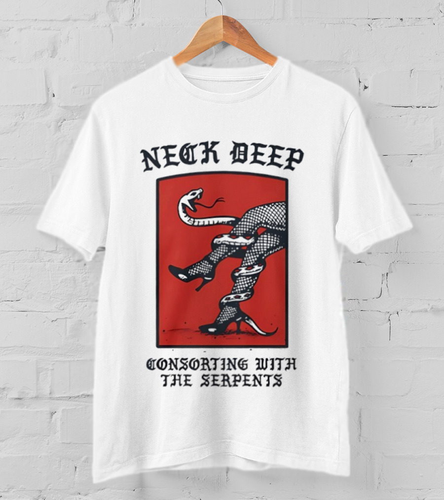 Neck Deep Consorting With The Serpents High Heels Venomous Fusion T-Shirt