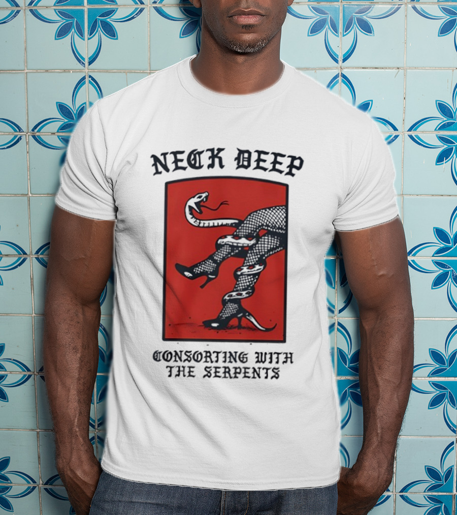 Neck Deep Consorting With The Serpents High Heels Venomous Fusion T-Shirt