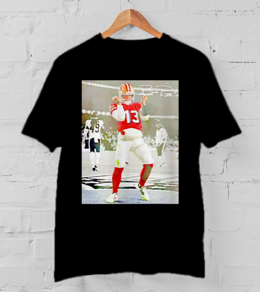Brock Purdy 13 San Francisco 49ers Dancing Against Chicago Football Game T-Shirt