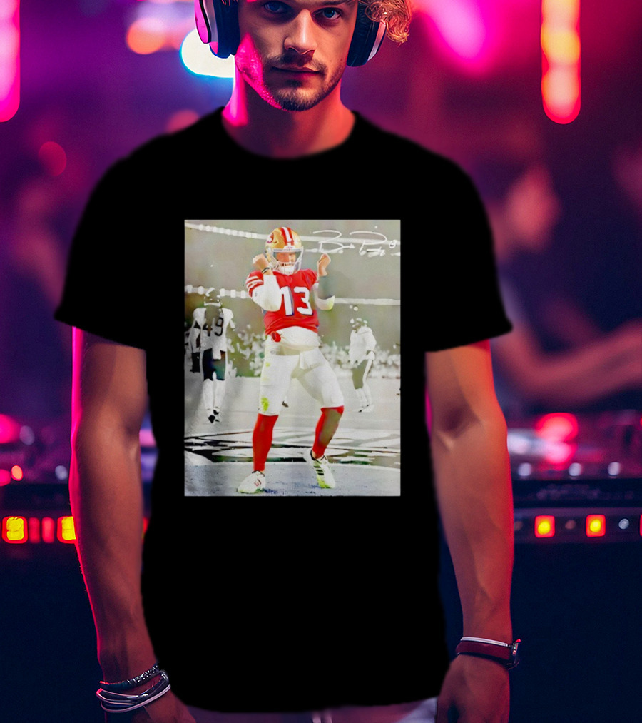 Brock Purdy 13 San Francisco 49ers Dancing Against Chicago Football Game T-Shirt