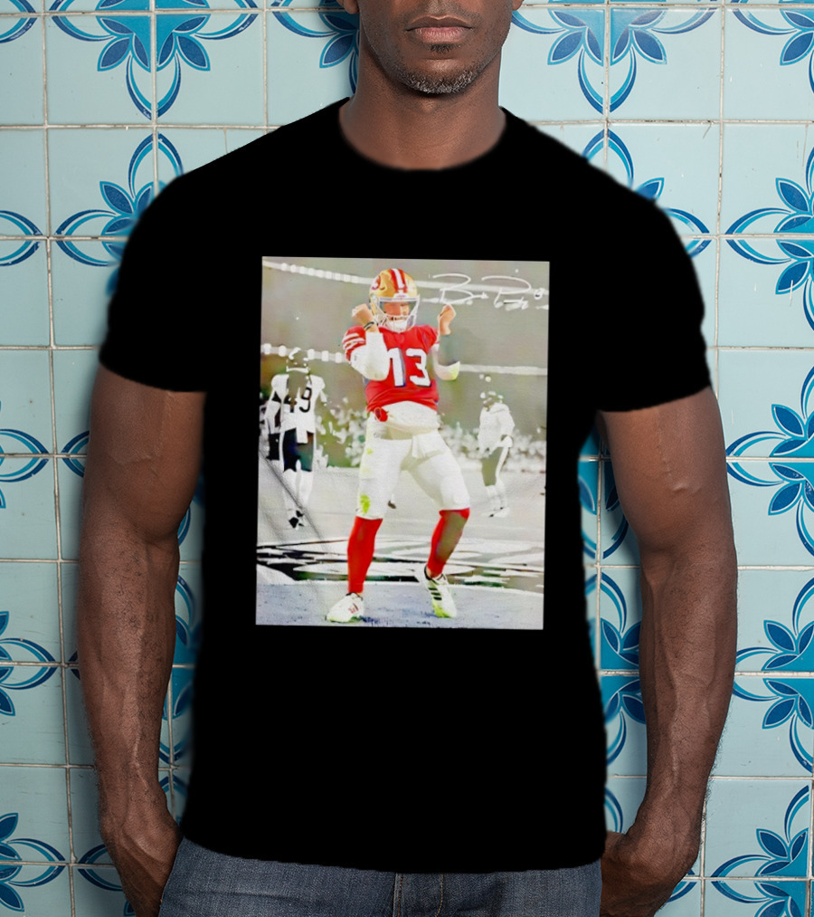 Brock Purdy 13 San Francisco 49ers Dancing Against Chicago Football Game T-Shirt