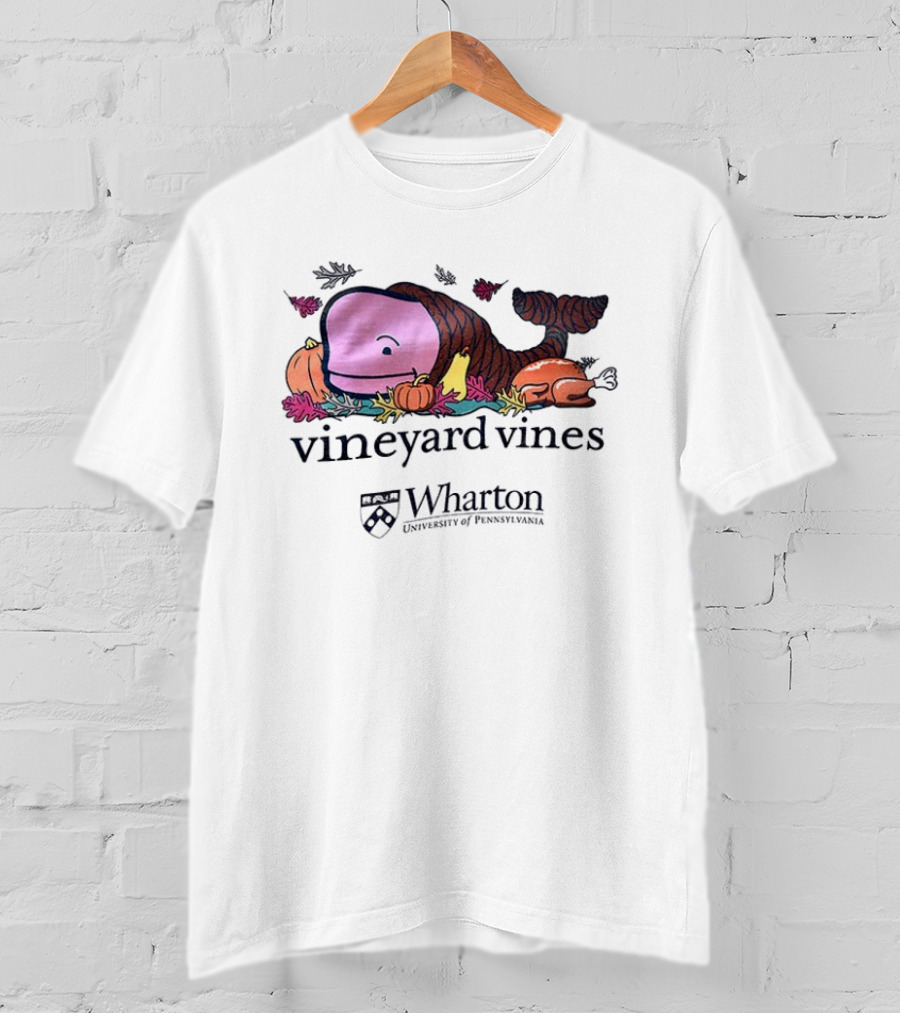 Vineyard Vines Whale Cornucopia Wharton University Of Pennsylvania T-Shirt