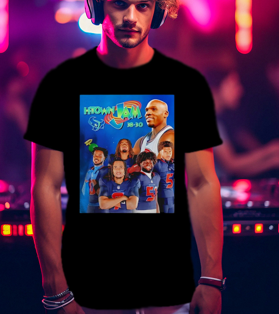 H Town Jam 30 30 Houston Texans Space Jam 2026 T-Shirt