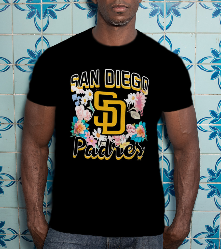 San Diego Padres Floral SD Women's T-Shirt