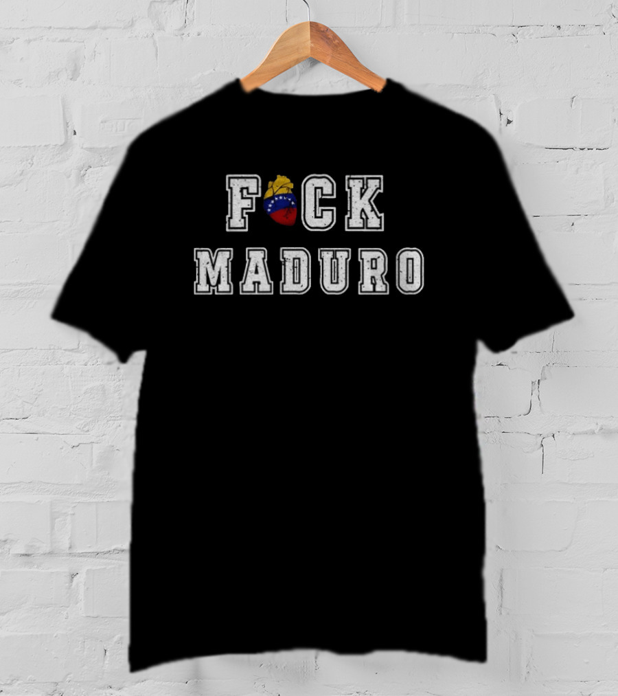 F*ck Maduro Venezuela Flag Protest Statement 2026 T-Shirt