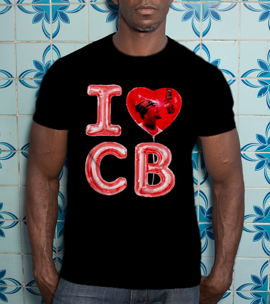 I Love CB Chris Brown Red Balloon T-Shirt