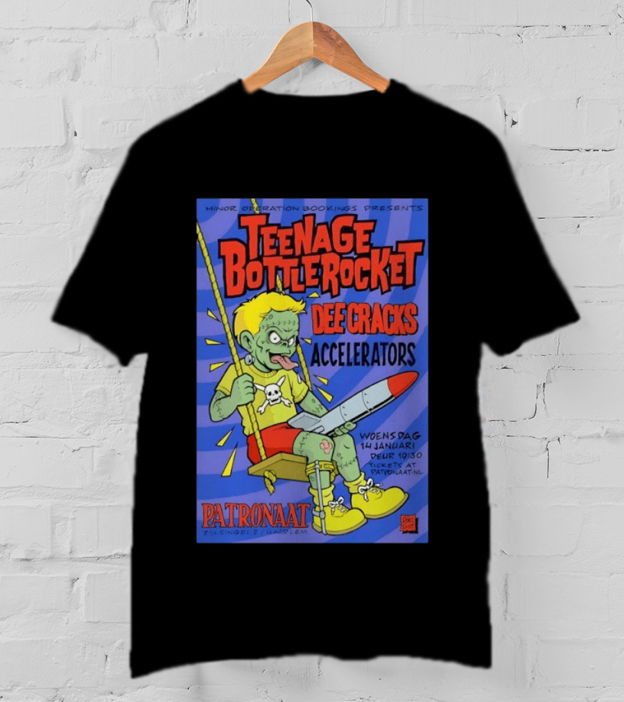 Teenage Bottlerocket Dee Cracks Accelerators Patronaat Haarlem 14 Januari 2026 T-Shirt